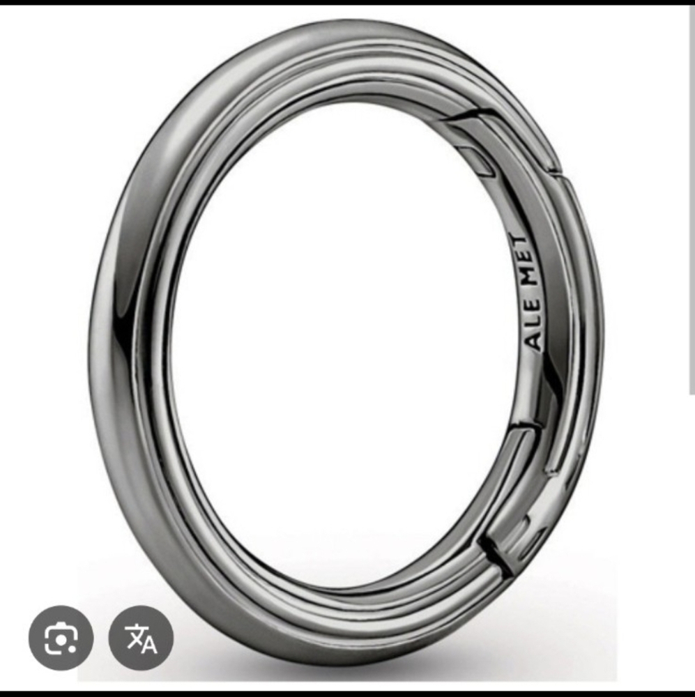 Pandora ME Styling Round Ruthenium Link Connector